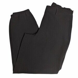 Timeless Naeem Khan Pants Women Medium Flat Front Casual Joggers Black M